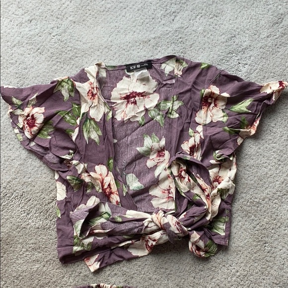 Purple floral matching set - Picture 2 of 3